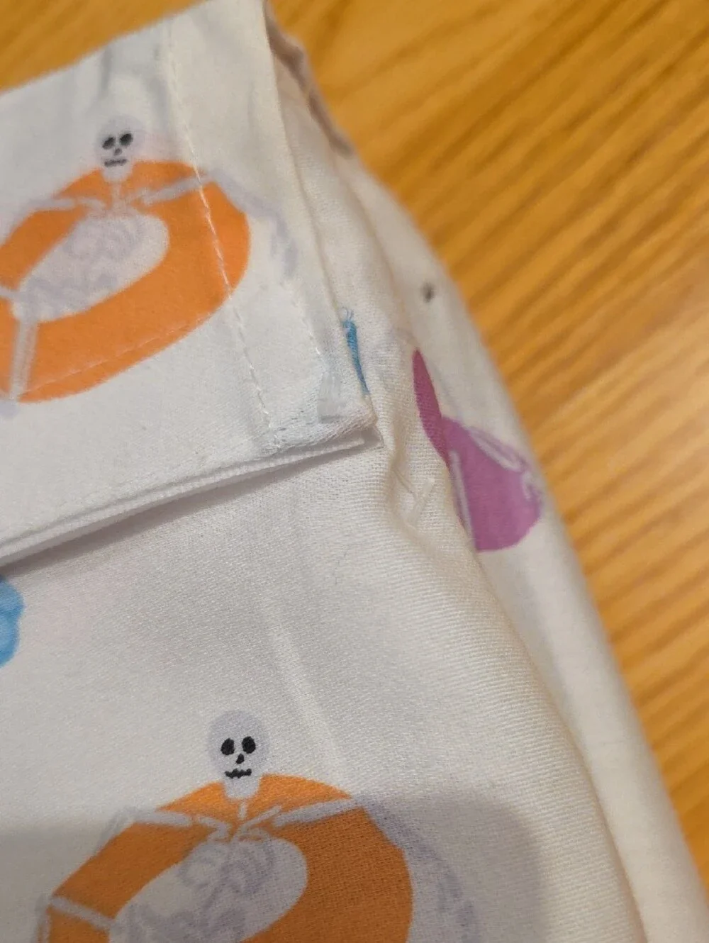 Skull & Bones Pink and Blue Flamingo Cotton Sheet Set